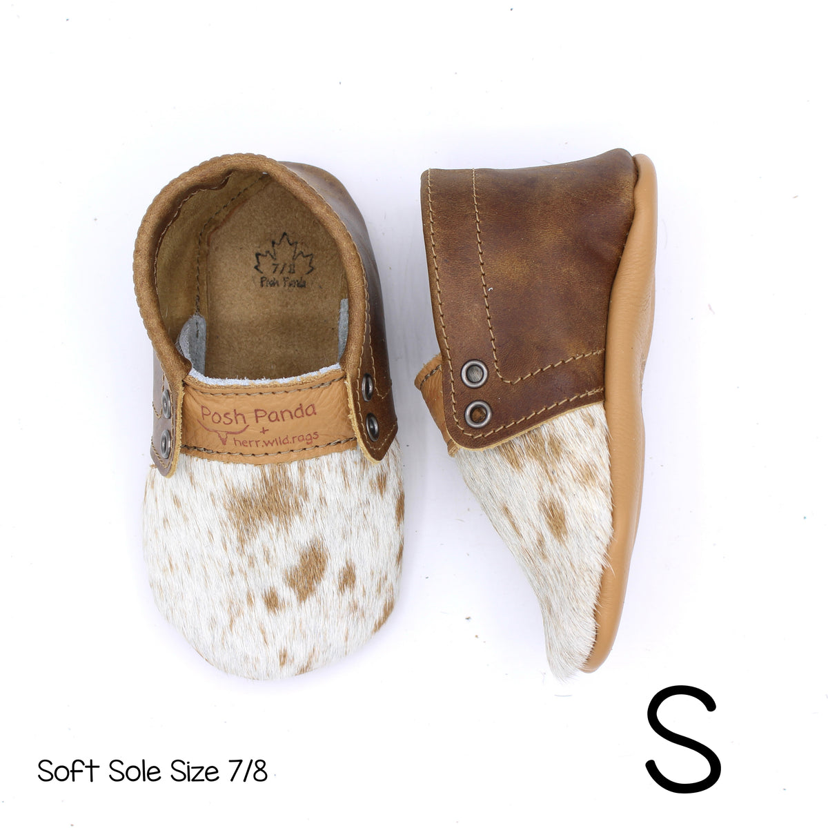 Hair Hide Mocs - BABY/TODDLER (Soft Sole) - Size 7/8