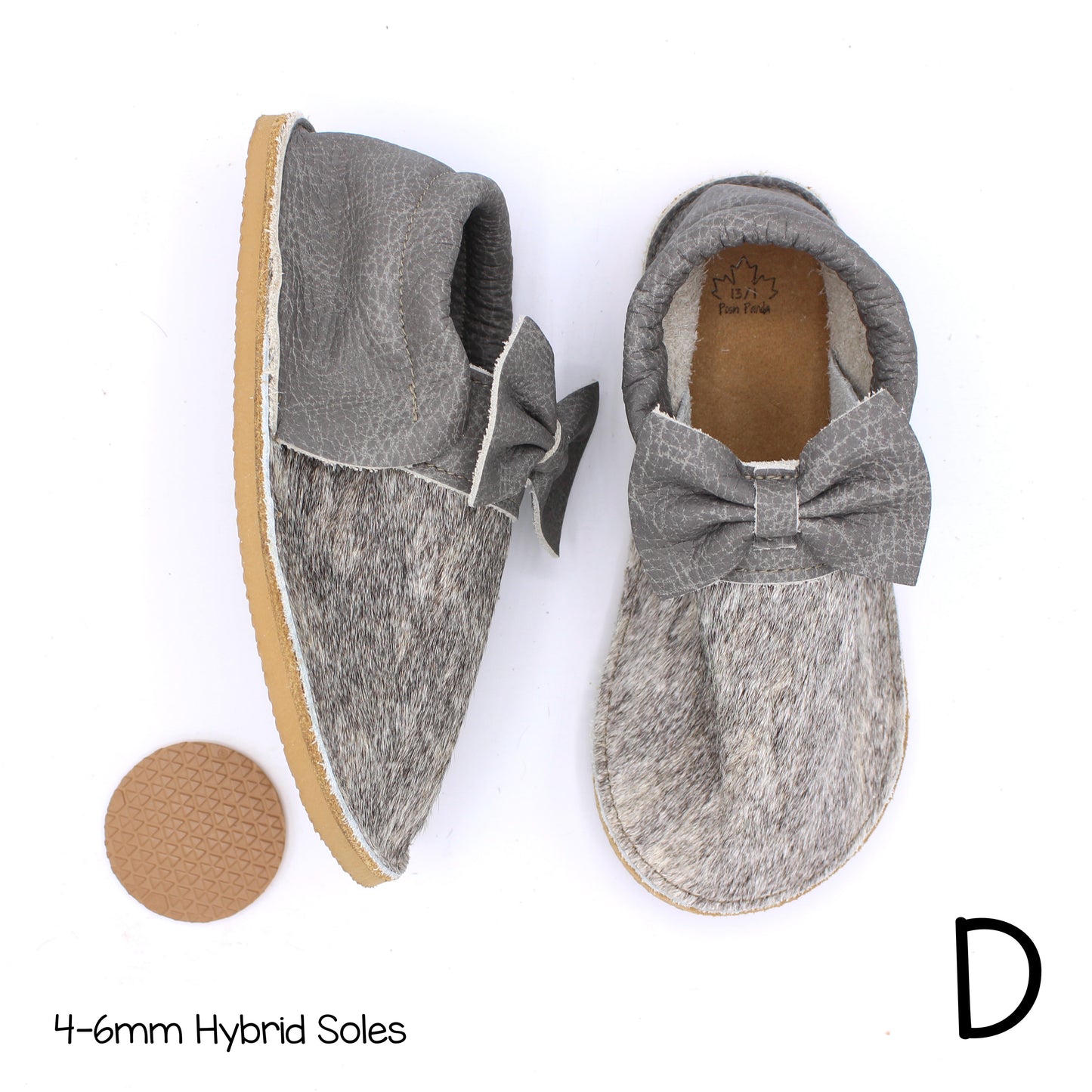 Hair Hide Mocs - YOUTH - Size 13/1 (4-6mm Sole)