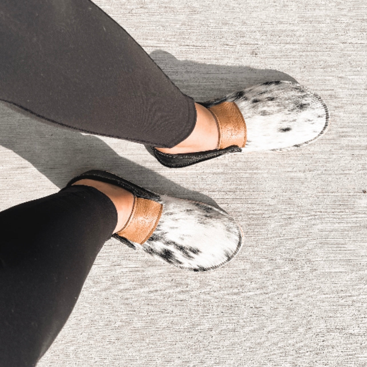 Hair Hide Collab Mocs - Ladies - SIZE 11 (4-6mm Soles)