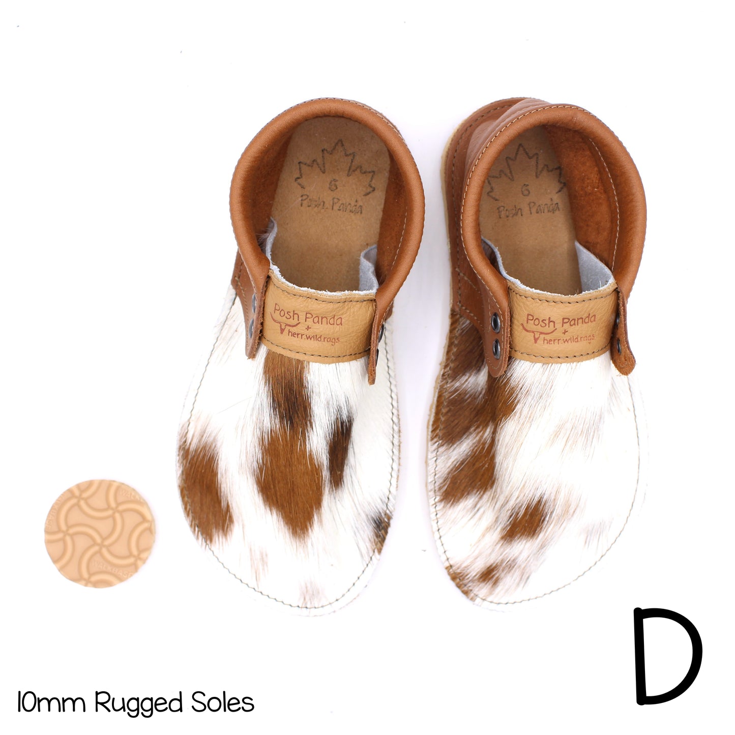 Hair Hide Collab Mocs - Ladies - SIZE 6 - RUGGED