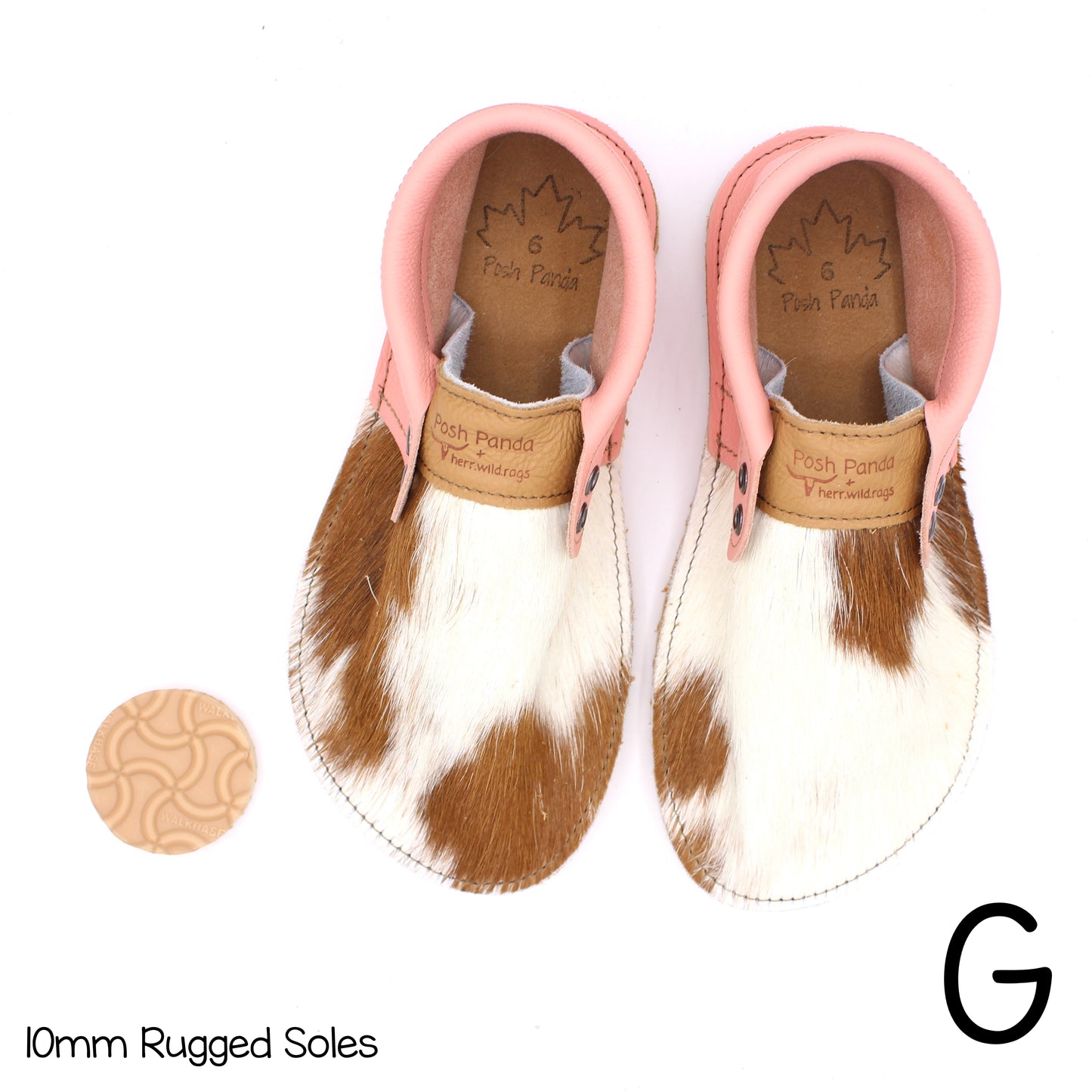 Hair Hide Collab Mocs - Ladies - SIZE 6 - RUGGED