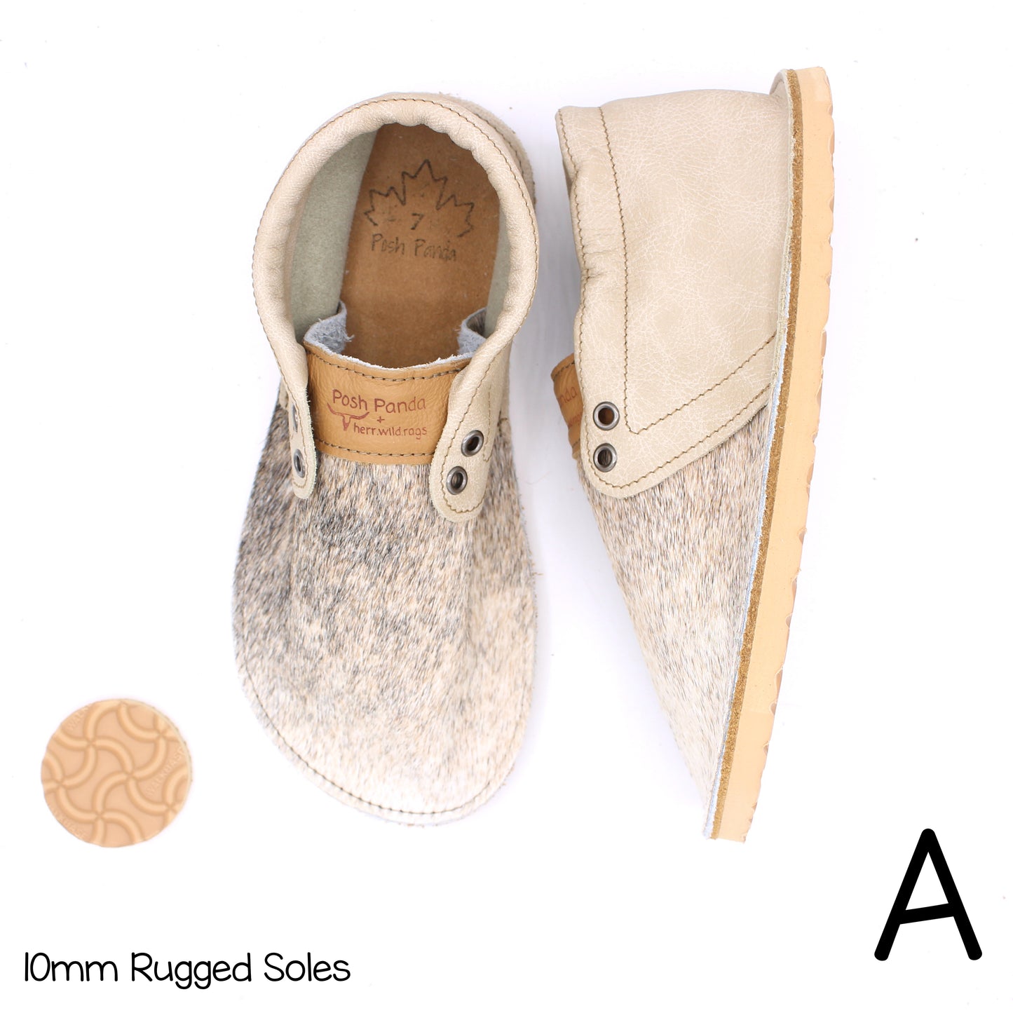 Hair Hide Collab Mocs - Ladies - SIZE 7 - RUGGED