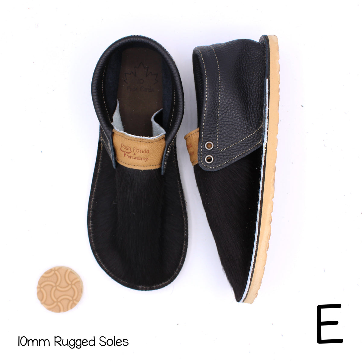 Hair Hide Collab Mocs - Ladies - SIZE 10 - RUGGED