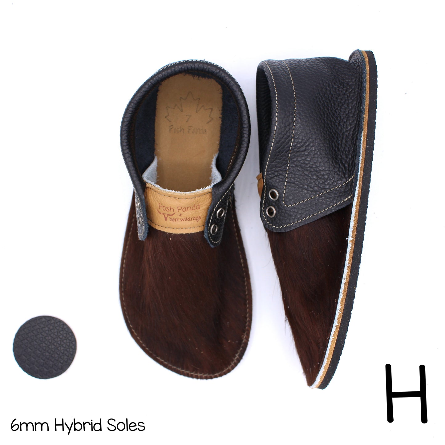 Hair Hide Collab Mocs - Ladies - SIZE 7 (4-6mm Soles)