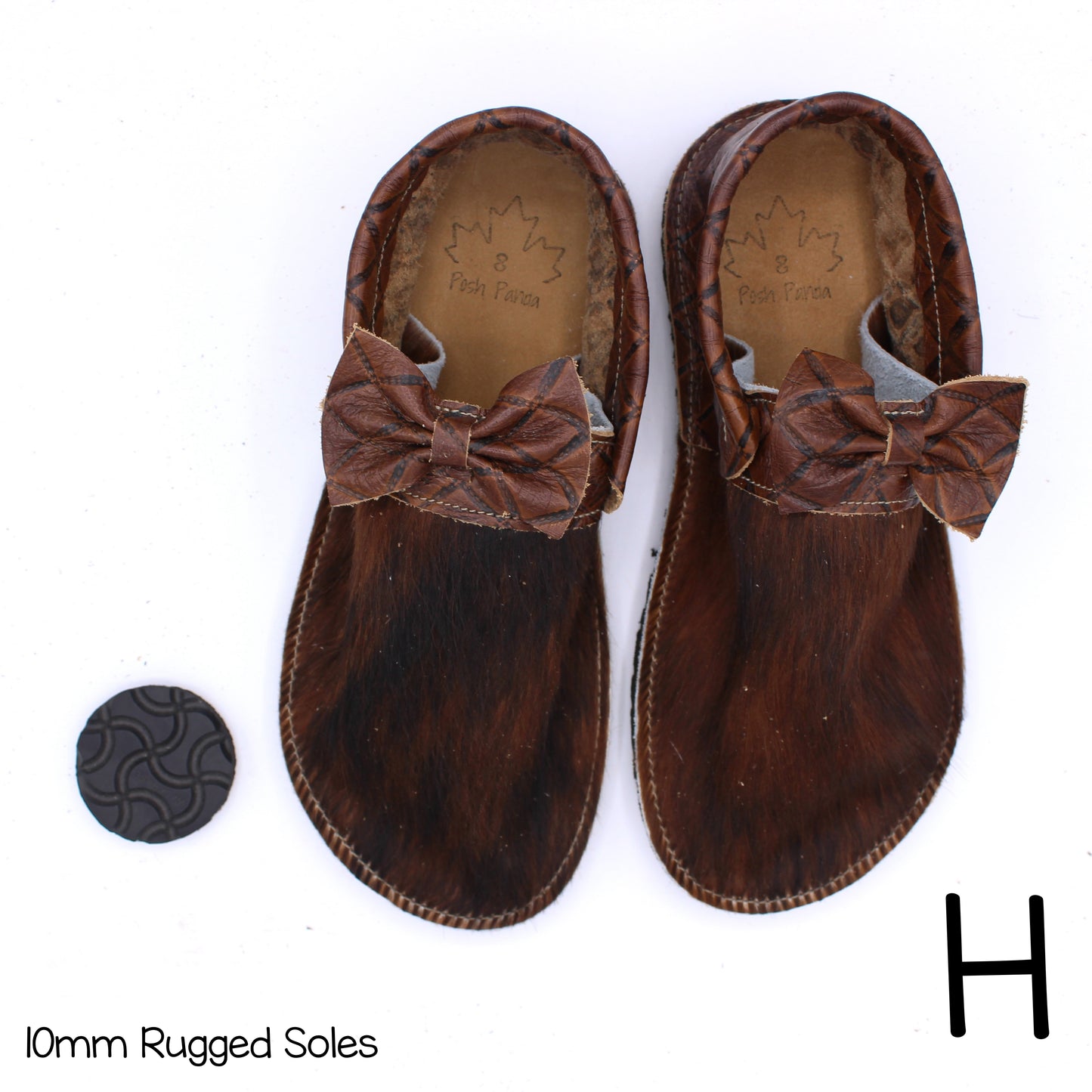 Hair Hide Collab Mocs - Ladies - SIZE 8 - RUGGED