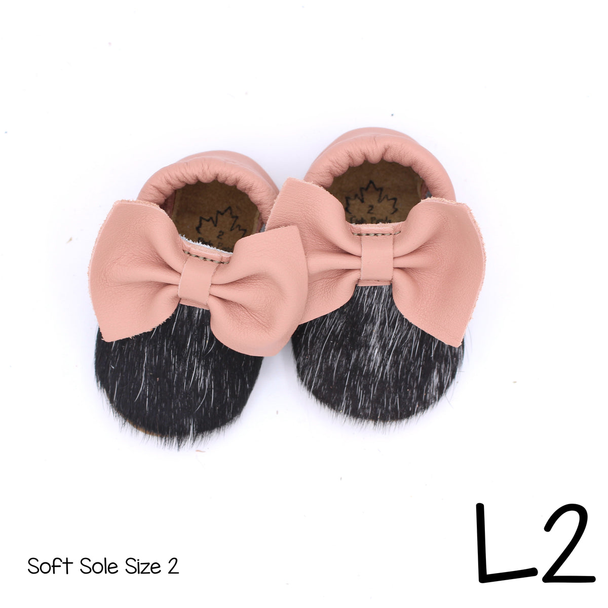 Hair Hide Mocs -  BABY/TODDLER (Soft Sole) - Size 2