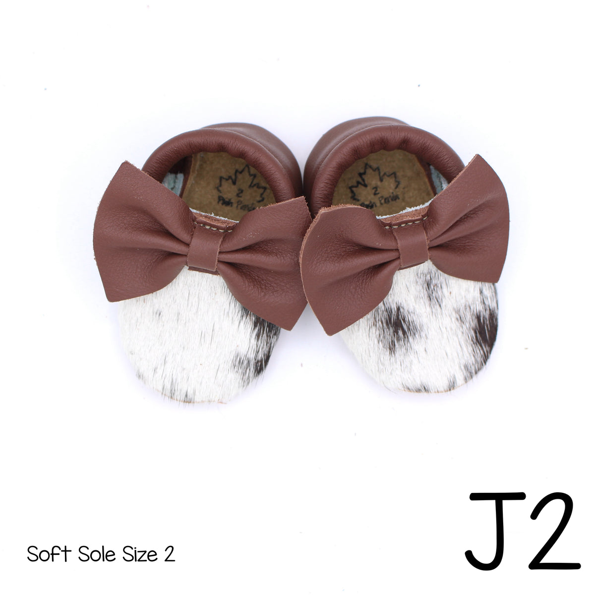 Hair Hide Mocs -  BABY/TODDLER (Soft Sole) - Size 2