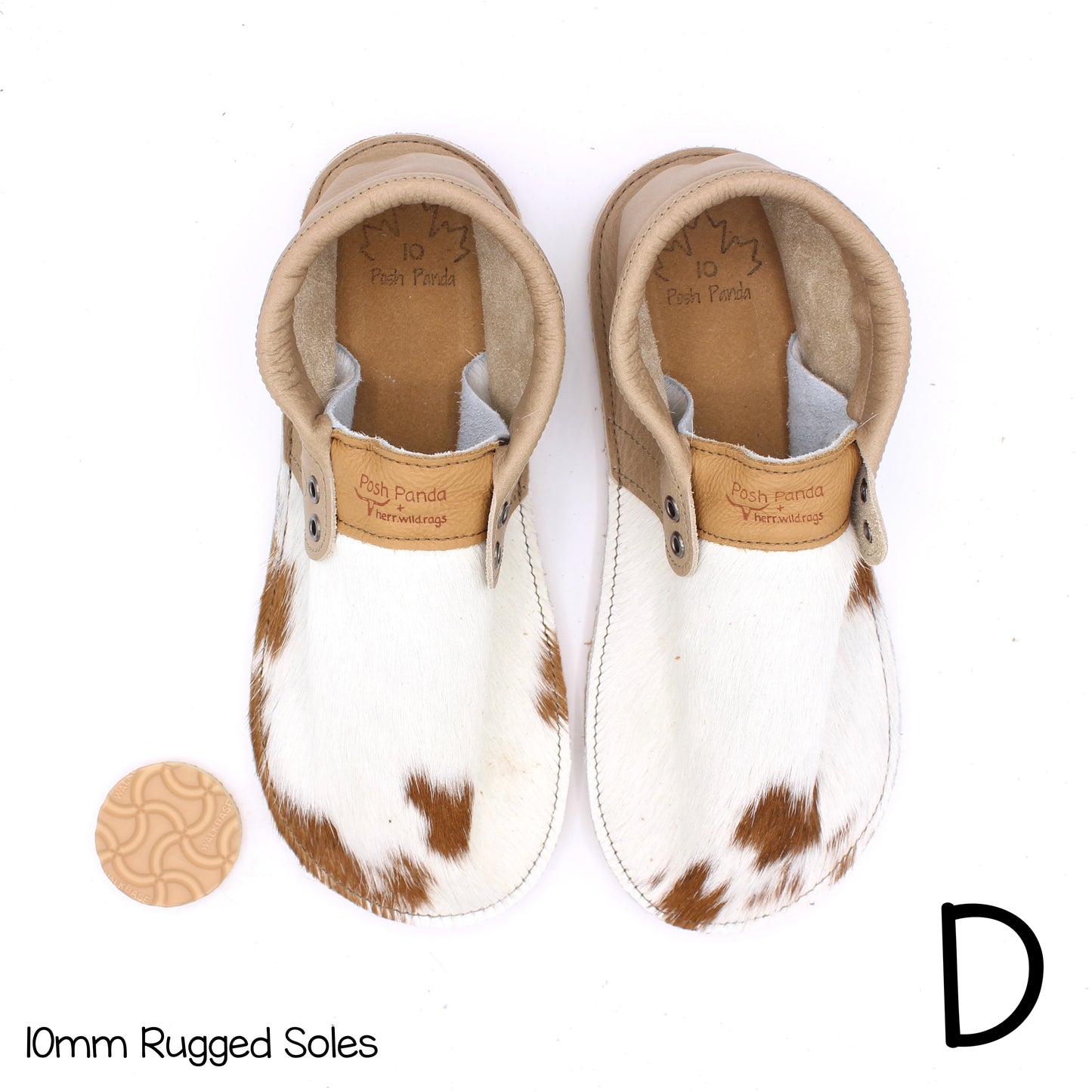 Hair Hide Collab Mocs - Ladies - SIZE 10 - RUGGED