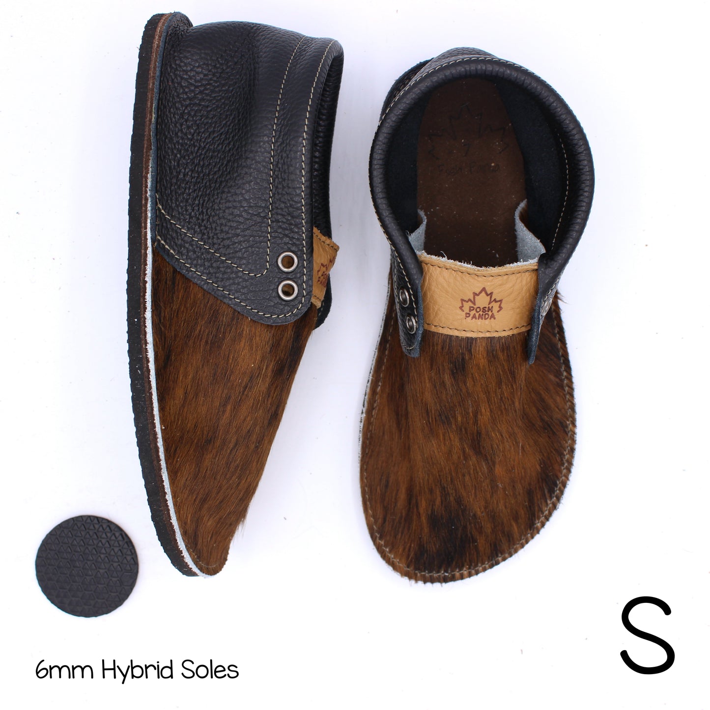 Hair Hide Collab Mocs - Ladies - SIZE 7 (4-6mm Soles)