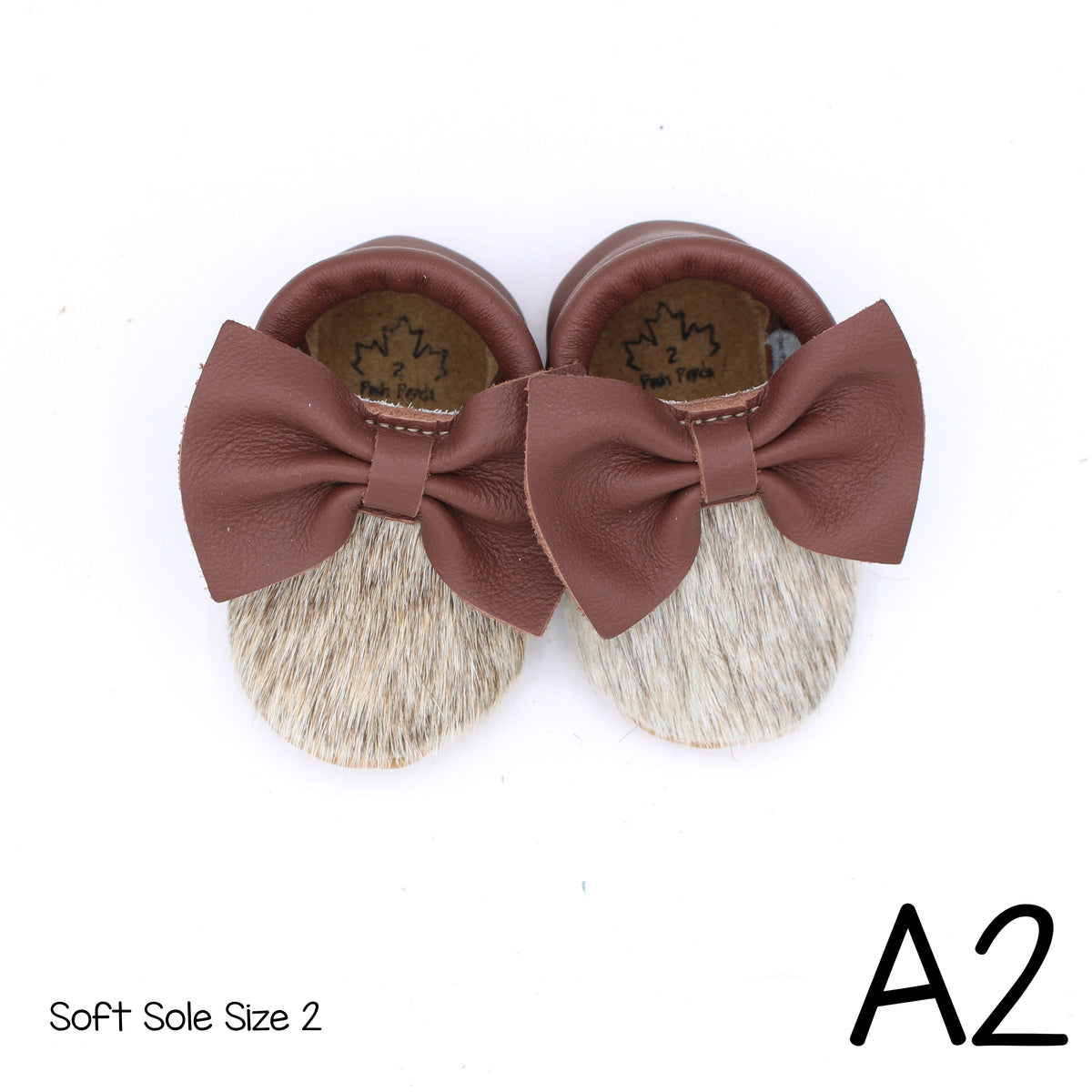Hair Hide Mocs -  BABY/TODDLER (Soft Sole) - Size 2