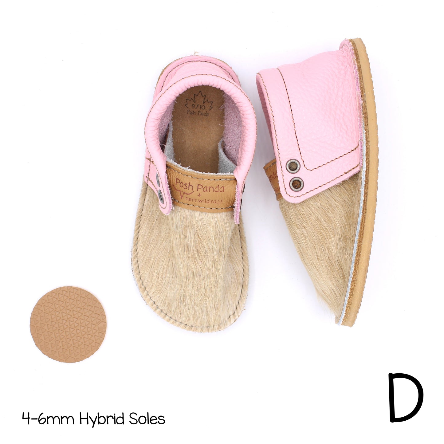 Hair Hide Mocs - TODDLER - Size 9/10 (4mm Sole)