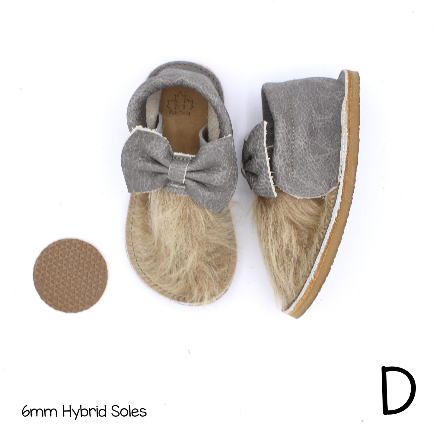 Hair Hide Mocs - TODDLER - Size 7/8 (4-6mm Sole)