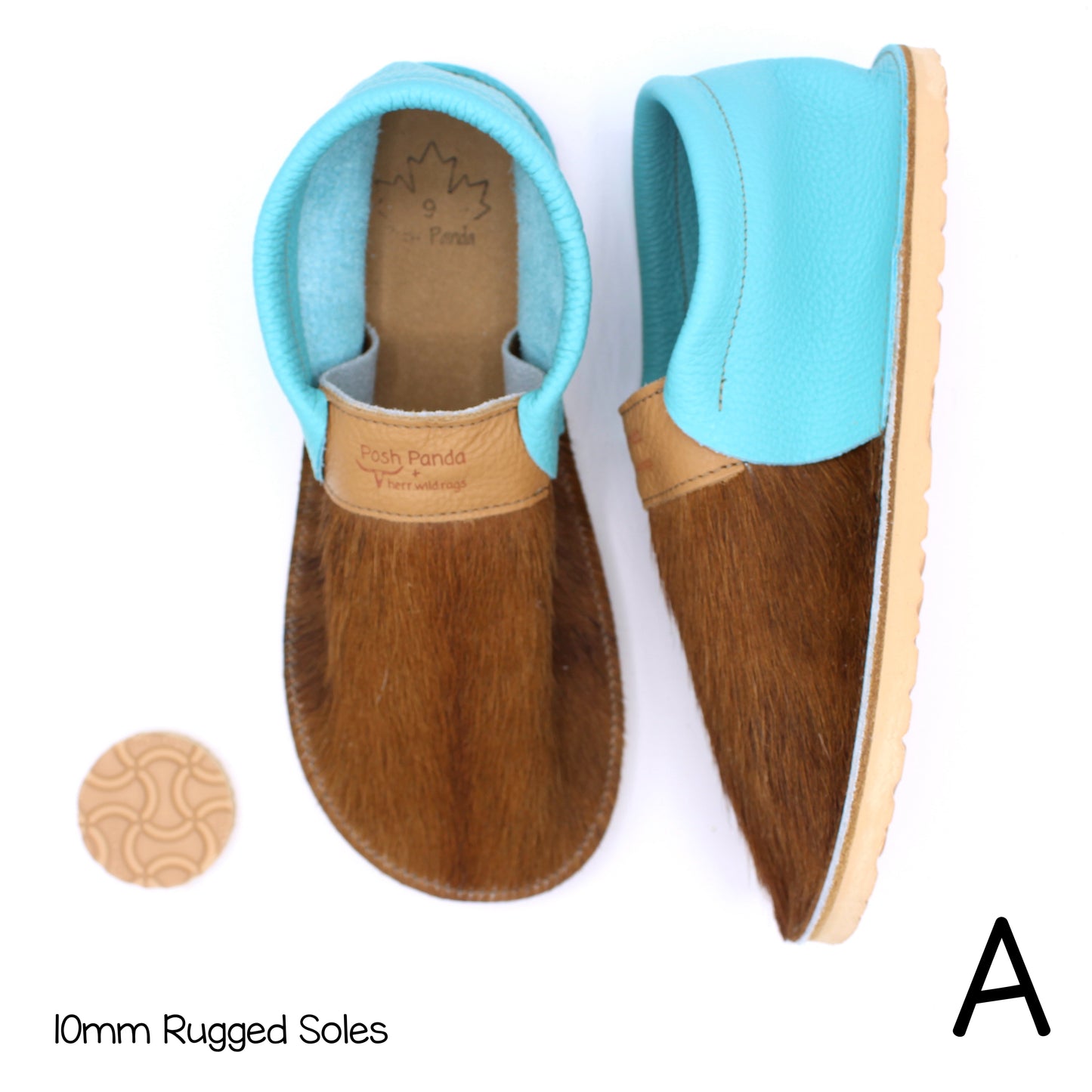 Hair Hide Collab Mocs - Ladies - SIZE 9 - RUGGED