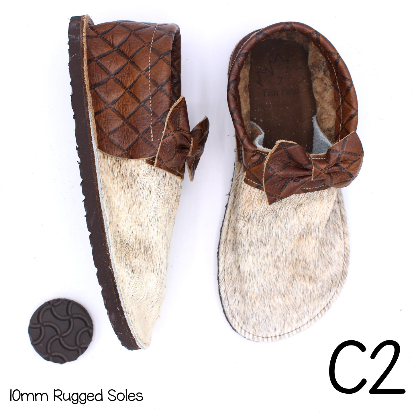 Hair Hide Collab Mocs - Ladies - SIZE 7 - RUGGED