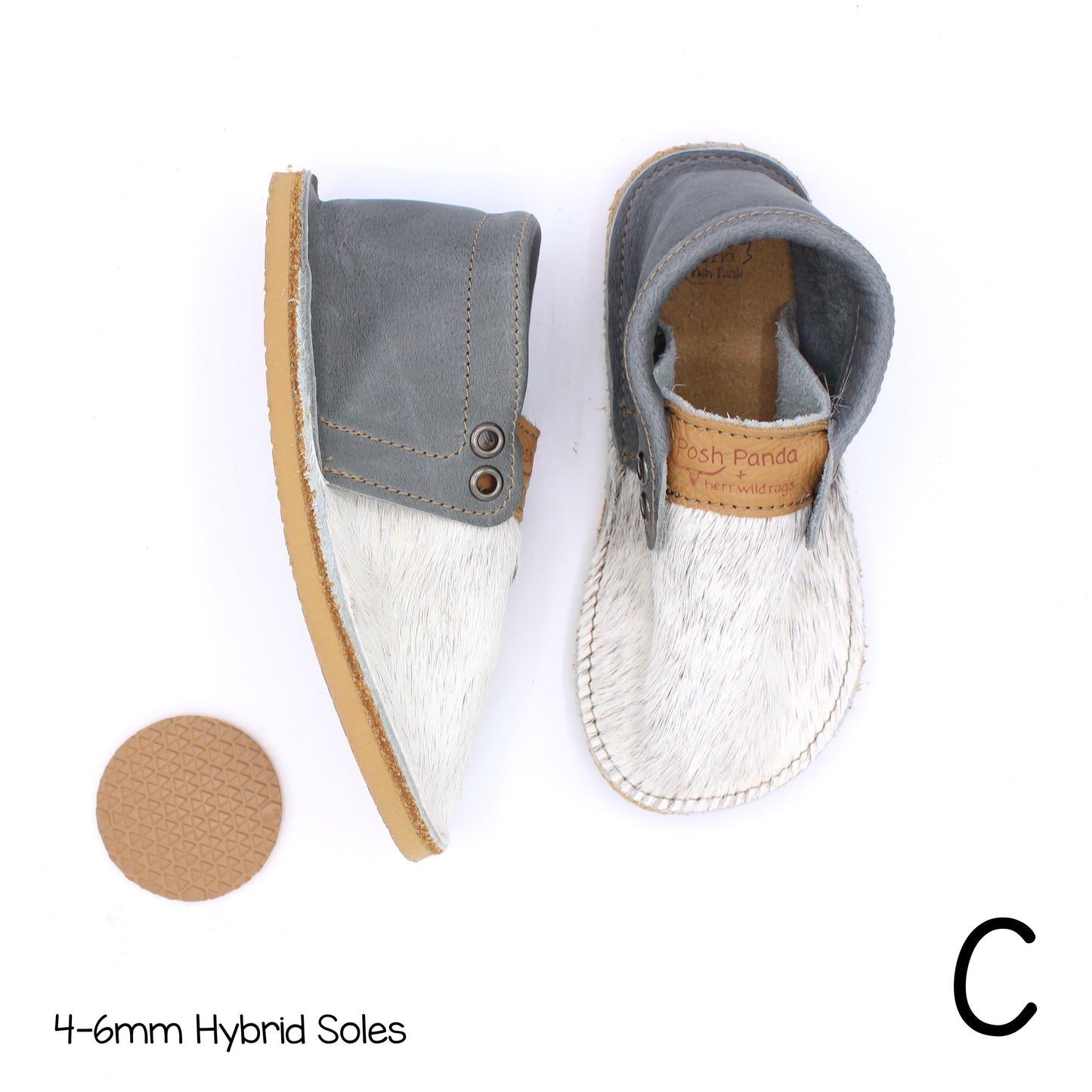 Hair Hide Mocs - TODDLER - Size 9/10 (4mm Sole)