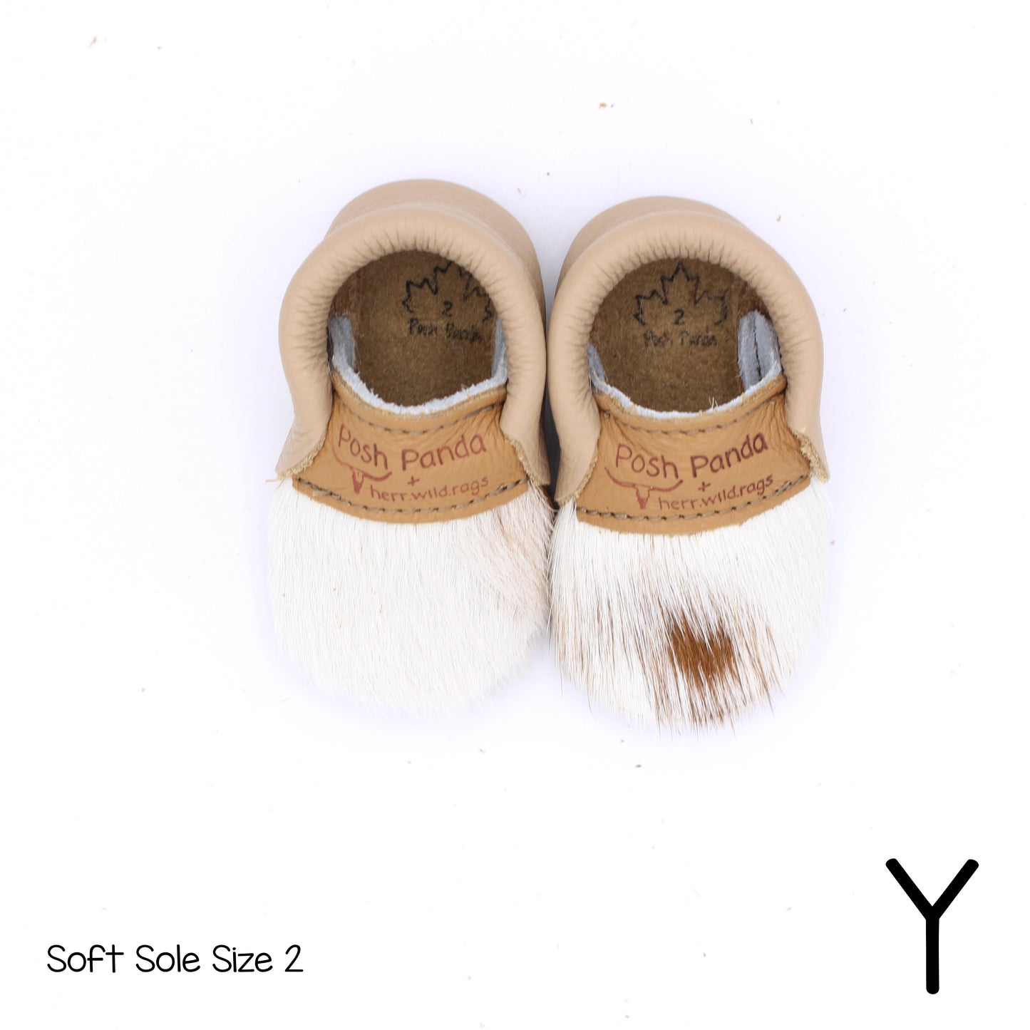 Hair Hide Mocs -  BABY/TODDLER (Soft Sole) - Size 2