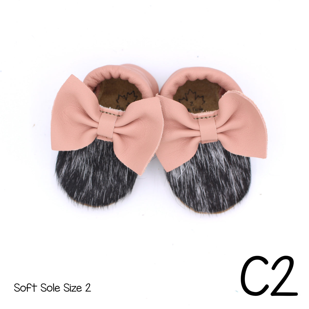 Hair Hide Mocs -  BABY/TODDLER (Soft Sole) - Size 2
