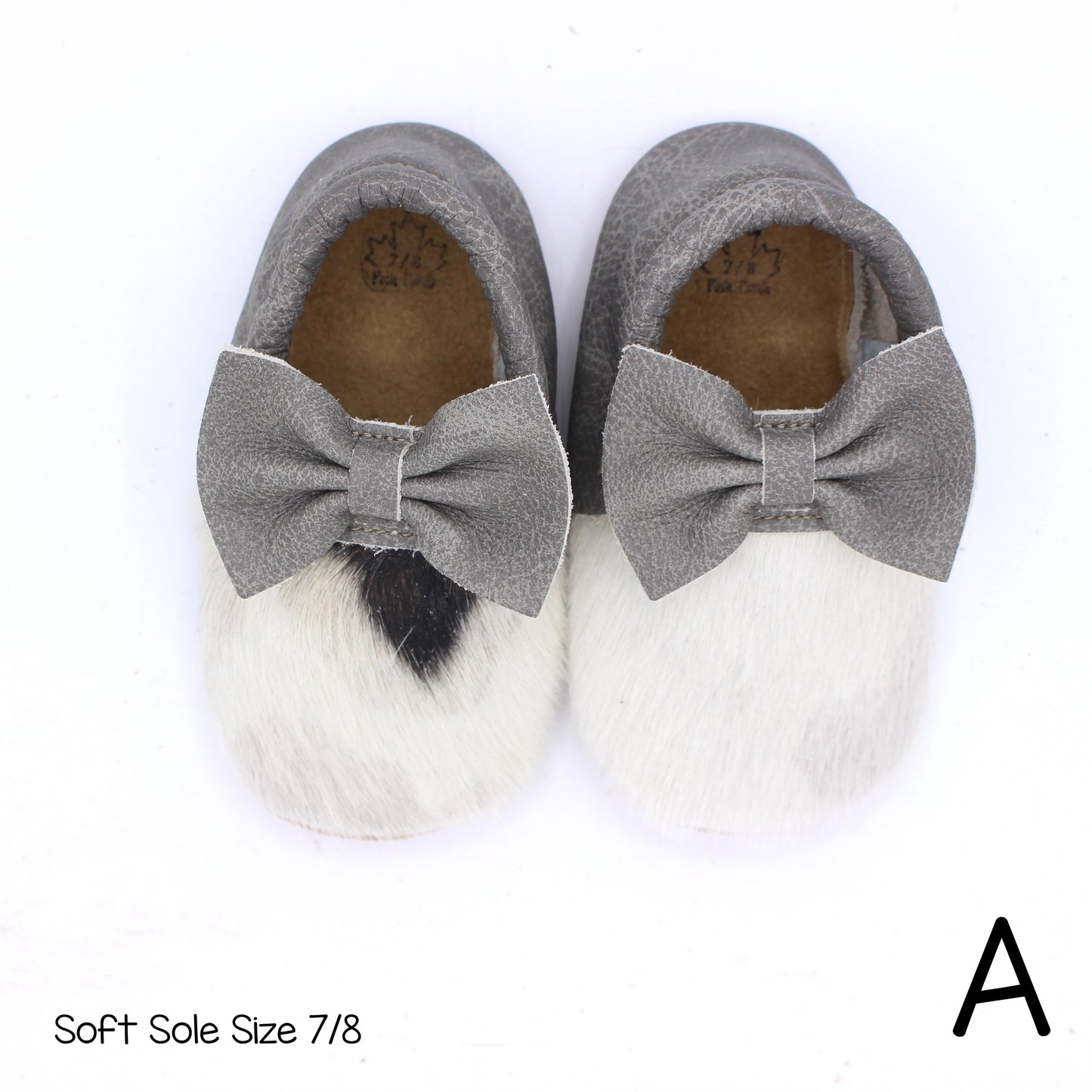 Hair Hide Mocs -  BABY/TODDLER (Soft Sole) - Size 7/8