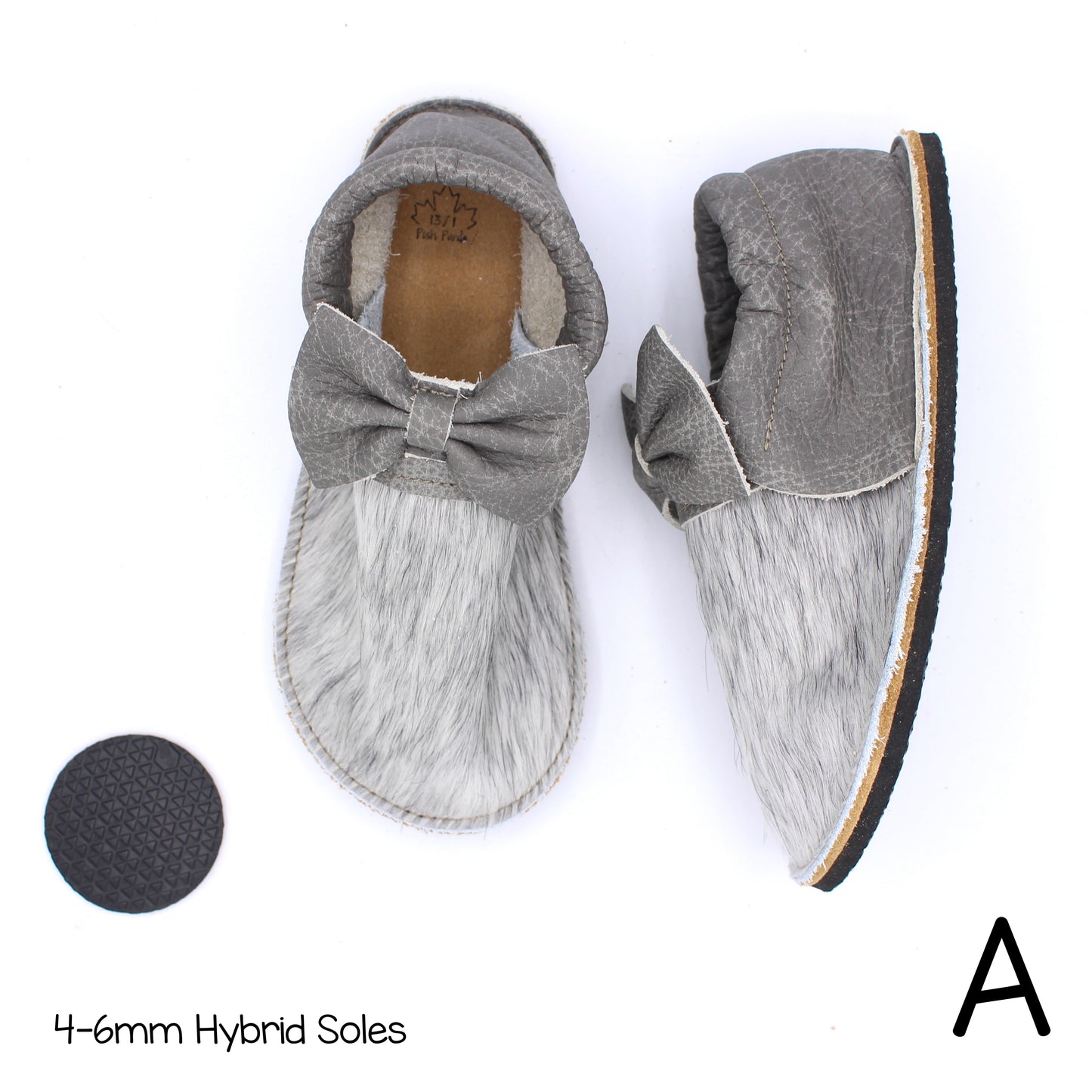 Hair Hide Mocs - YOUTH - Size 13/1 (4-6mm Sole)