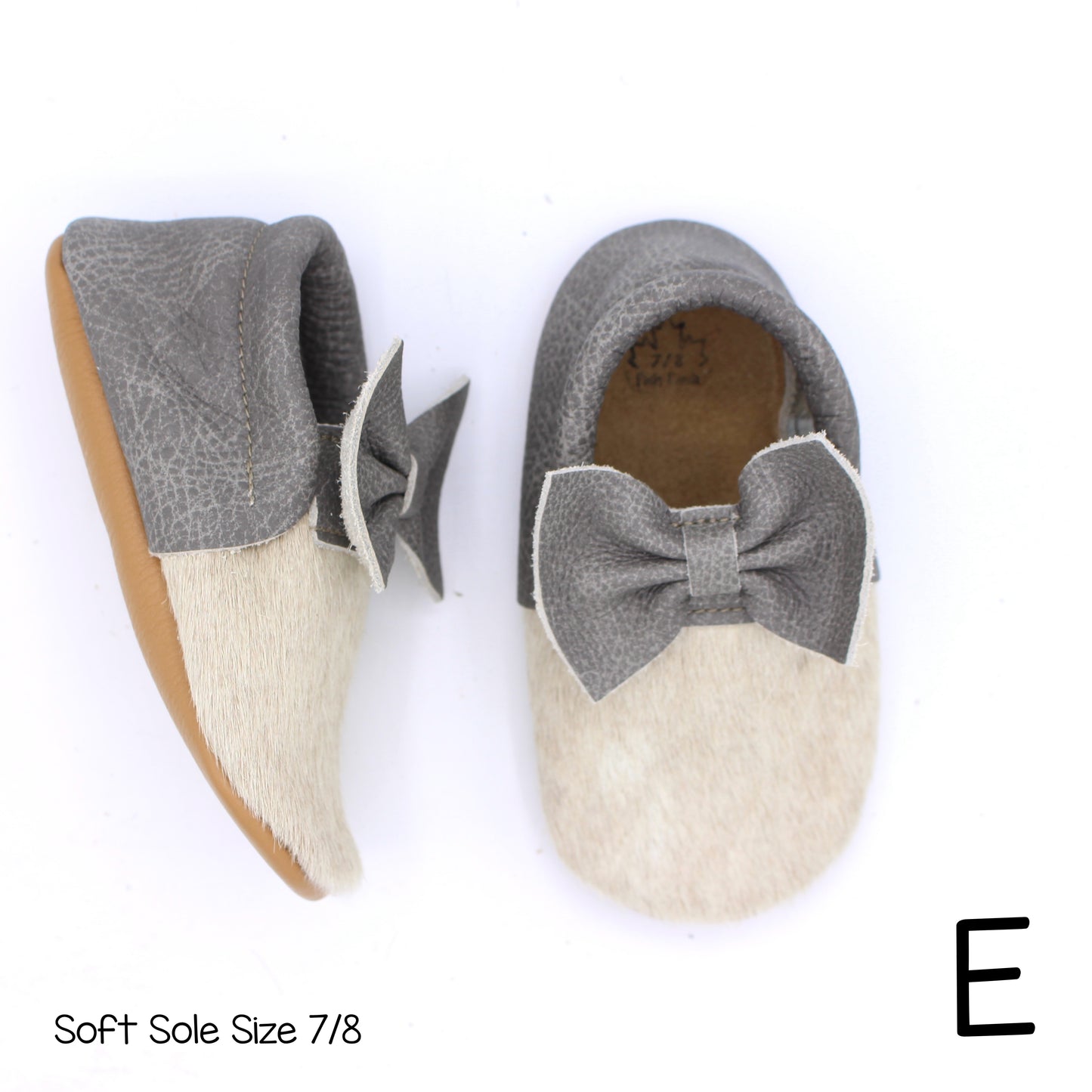 Hair Hide Mocs -  BABY/TODDLER (Soft Sole) - Size 7/8