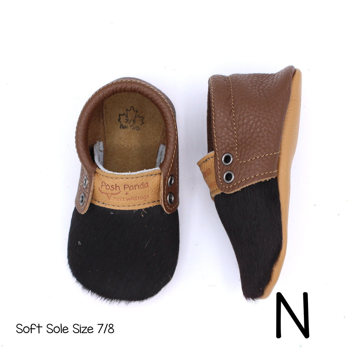 Hair Hide Mocs -  BABY/TODDLER (Soft Sole) - Size 7/8