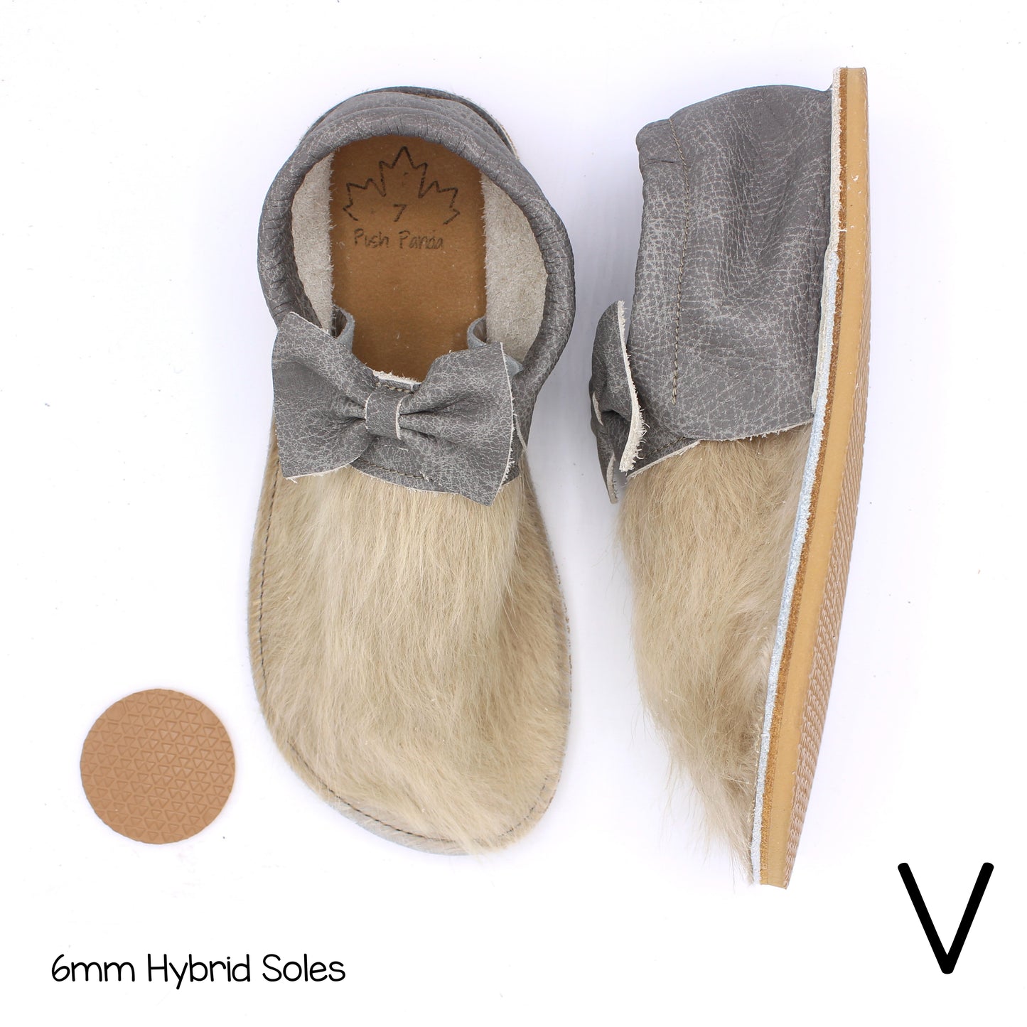 Hair Hide Collab Mocs - Ladies - SIZE 7 (4-6mm Soles)
