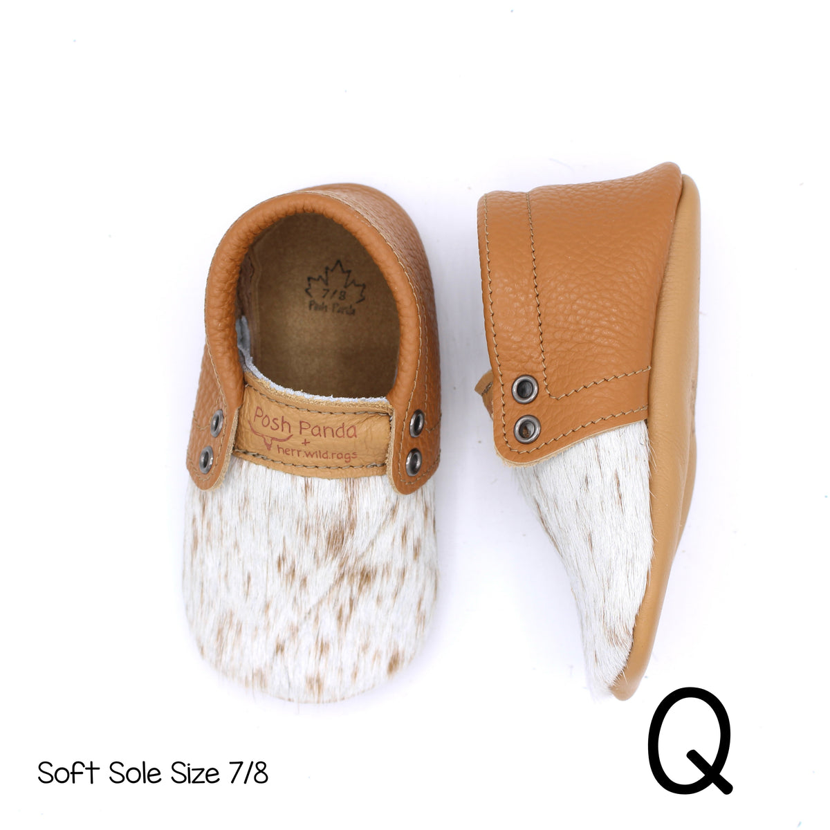 Hair Hide Mocs -  BABY/TODDLER (Soft Sole) - Size 7/8