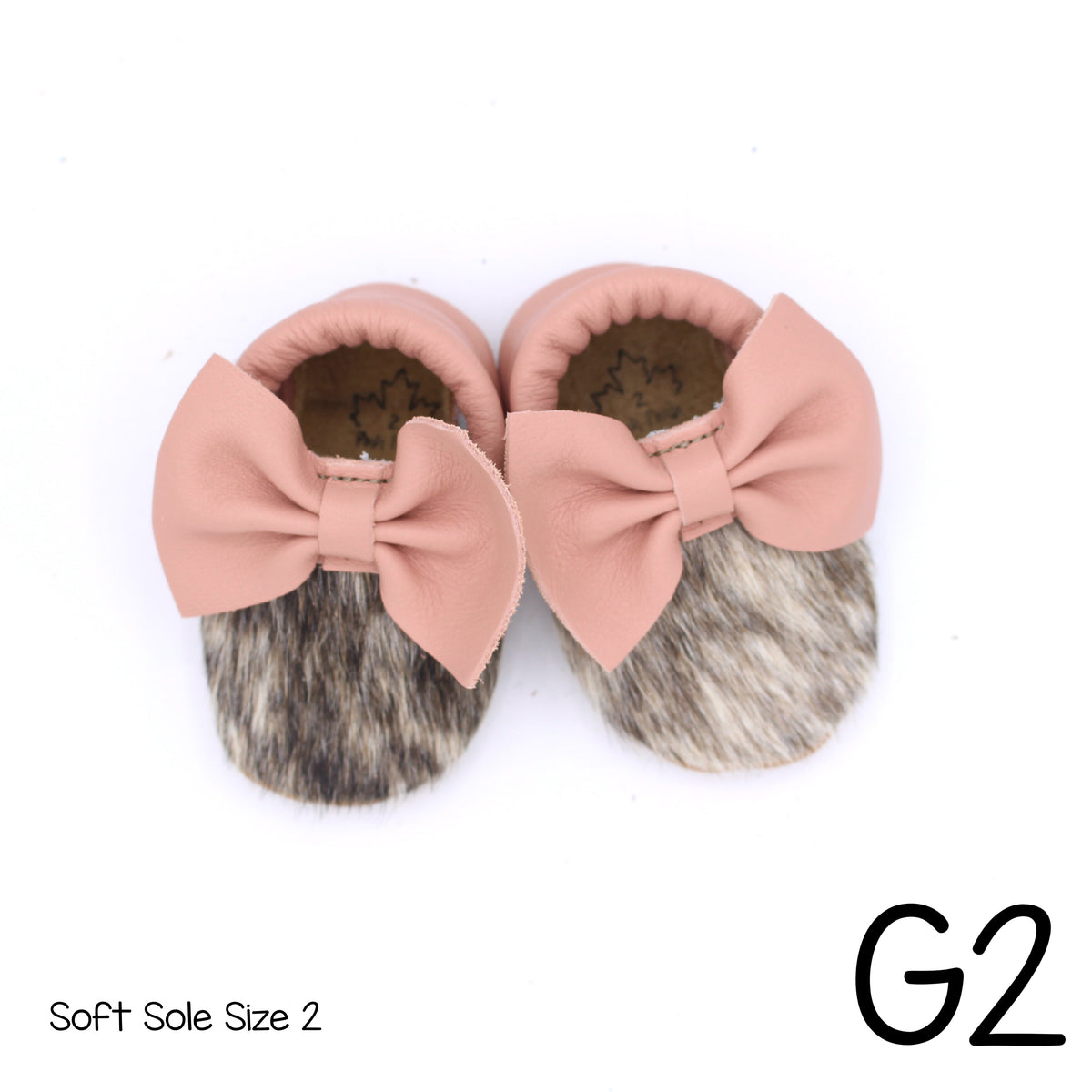 Hair Hide Mocs -  BABY/TODDLER (Soft Sole) - Size 2