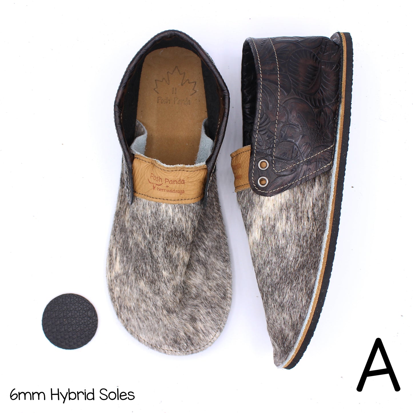 Hair Hide Collab Mocs - Ladies - SIZE 11 (4-6mm Soles)