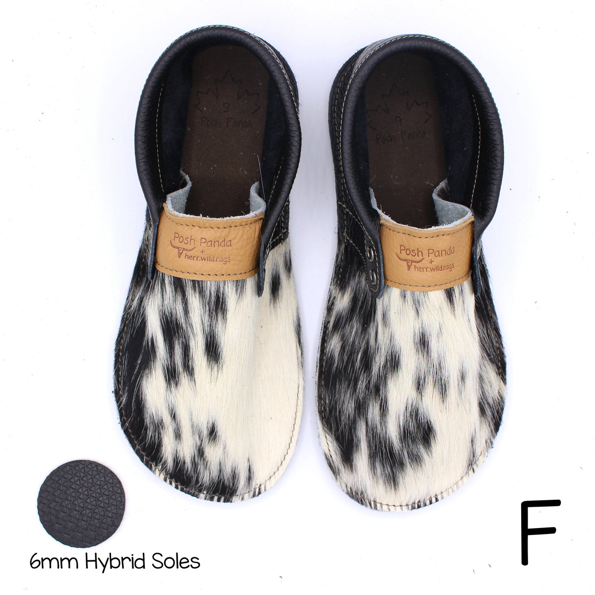 Hair Hide Collab Mocs - Ladies - SIZE 9 (4-6mm Soles)