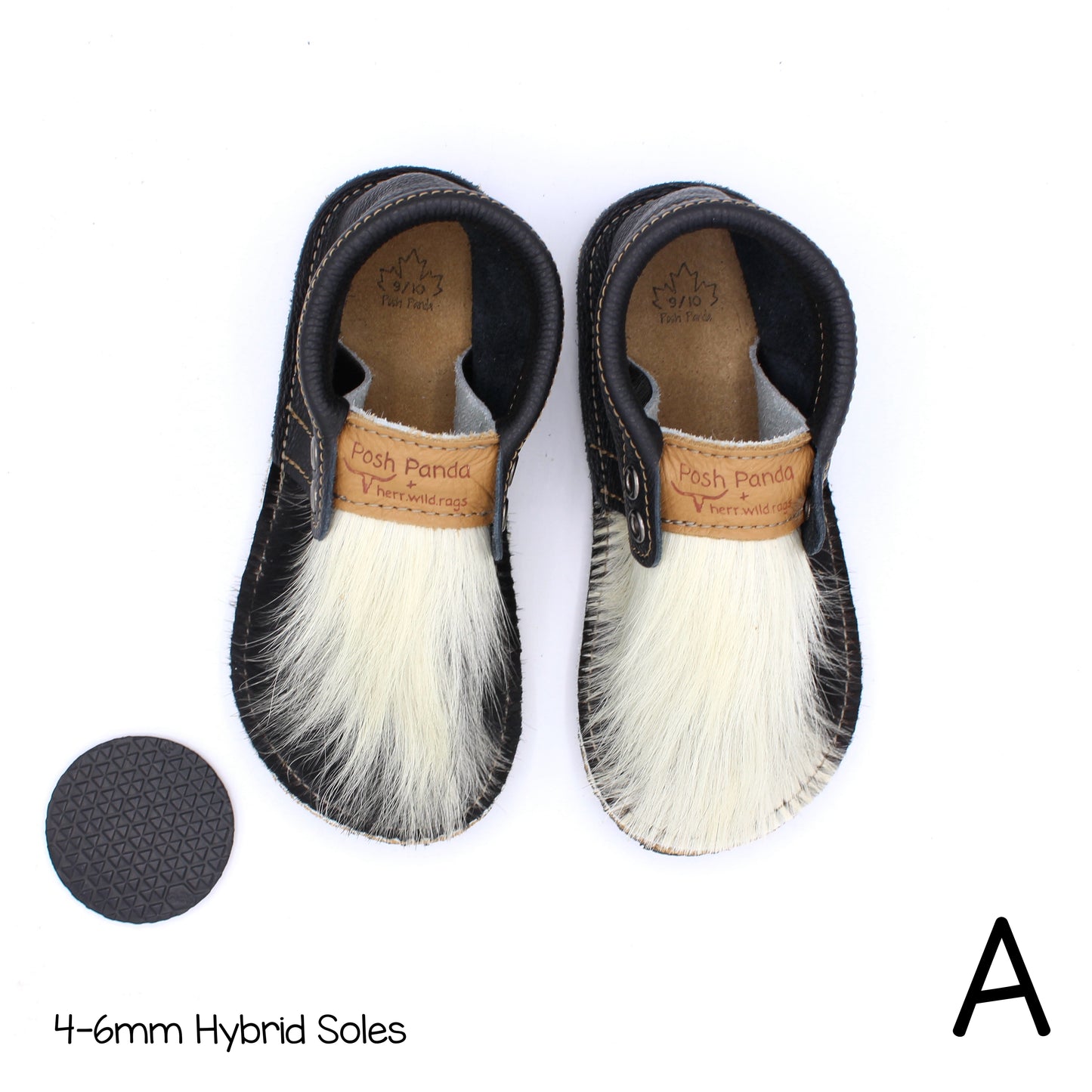 Hair Hide Mocs - TODDLER - Size 9/10 (4mm Sole)