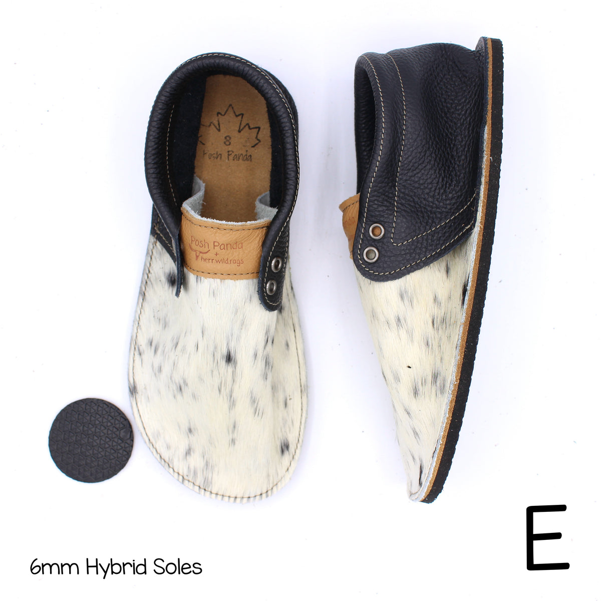 Hair Hide Collab Mocs - Ladies - SIZE 8 (4-6mm Soles)