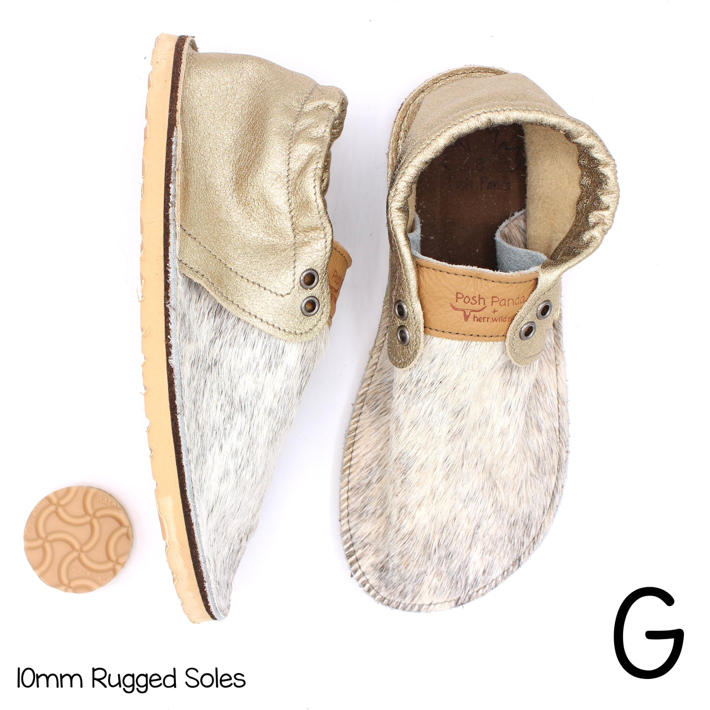 Hair Hide Collab Mocs - Ladies - SIZE 8 - RUGGED