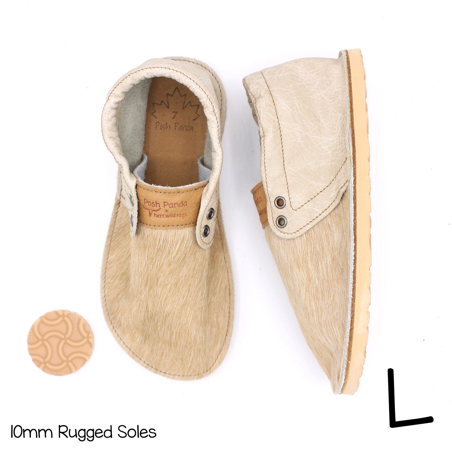 Hair Hide Collab Mocs - Ladies - SIZE 7 - RUGGED