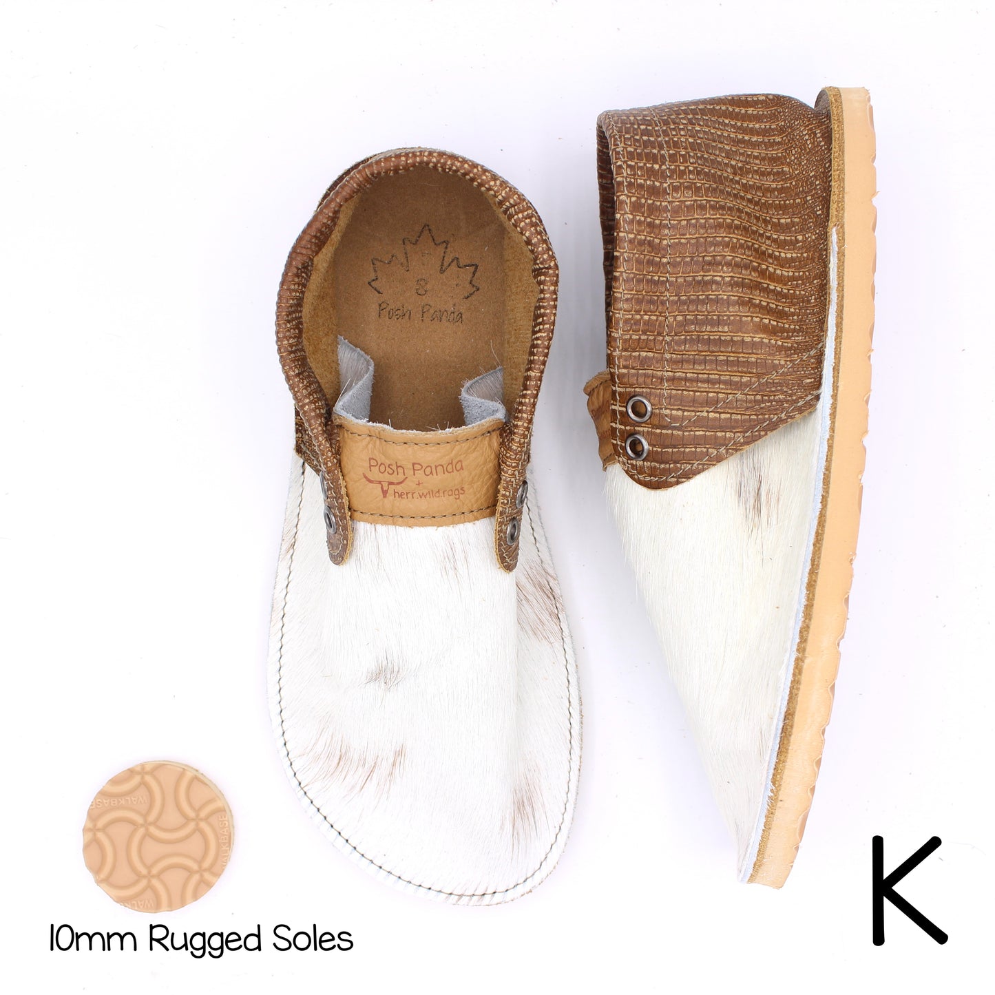 Hair Hide Collab Mocs - Ladies - SIZE 8 - RUGGED