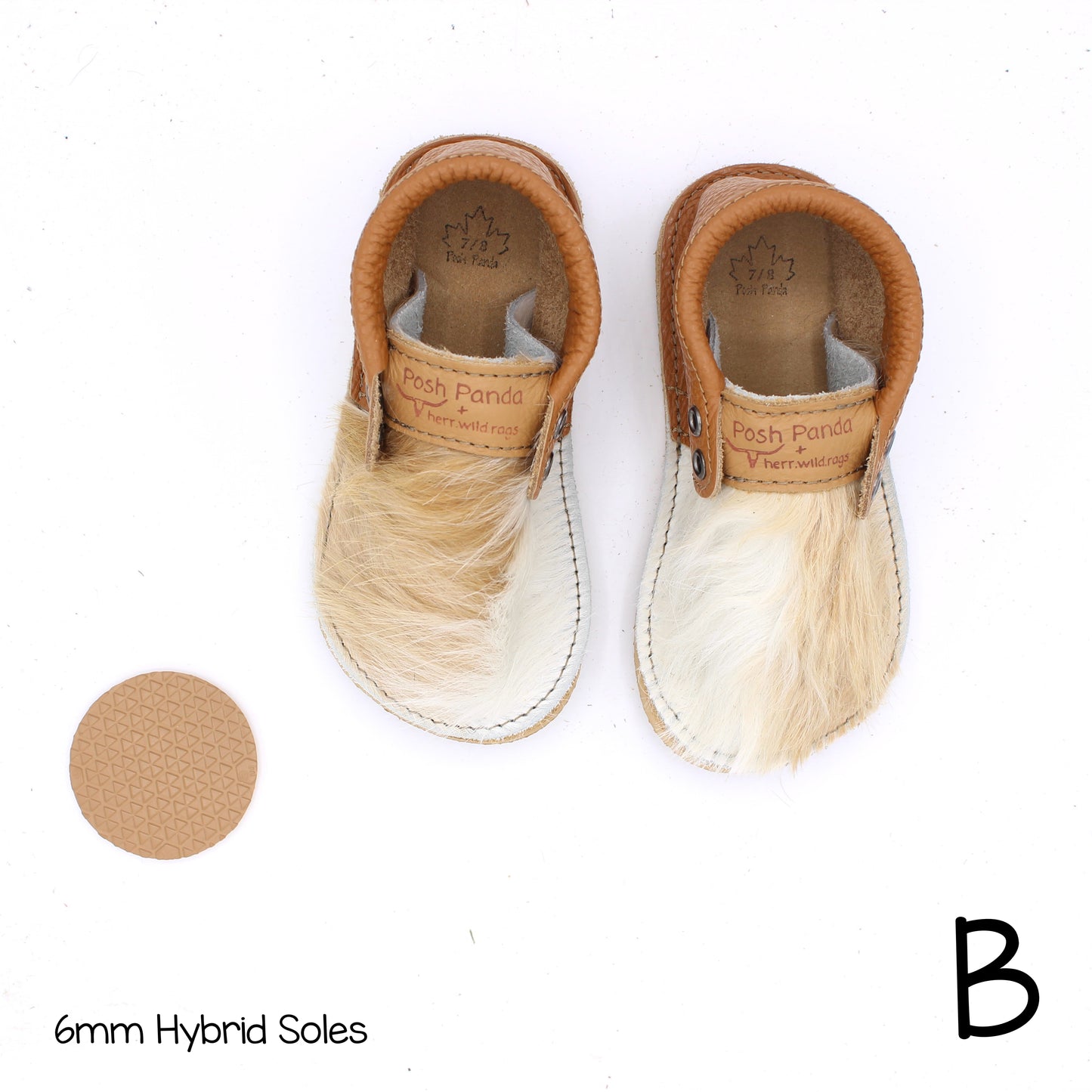 Hair Hide Mocs - TODDLER - Size 7/8 (4-6mm Sole)