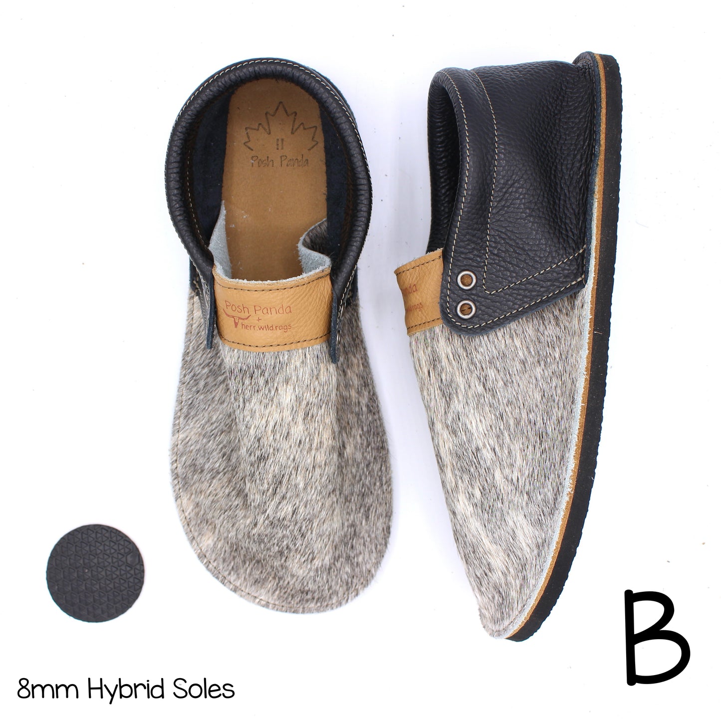 Hair Hide Collab Mocs - Ladies - SIZE 11 (4-6mm Soles)