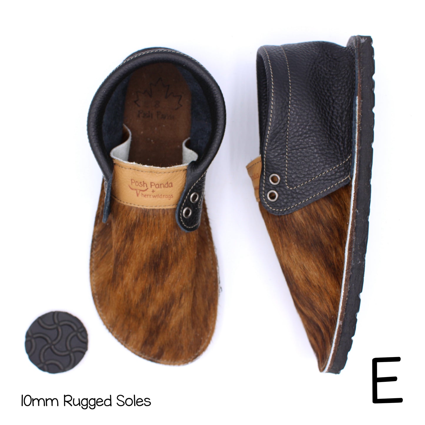 Hair Hide Collab Mocs - Ladies - SIZE 8 - RUGGED