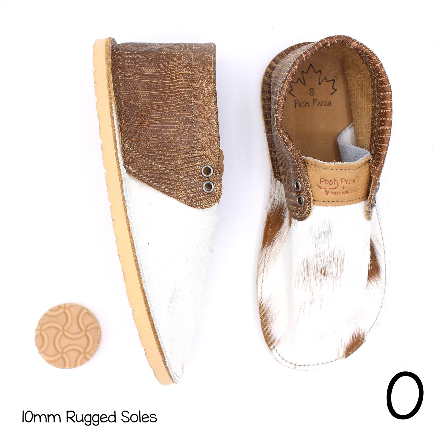 Hair Hide Collab Mocs - Ladies - SIZE 8 - RUGGED