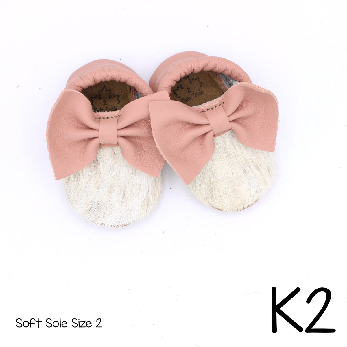 Hair Hide Mocs -  BABY/TODDLER (Soft Sole) - Size 2