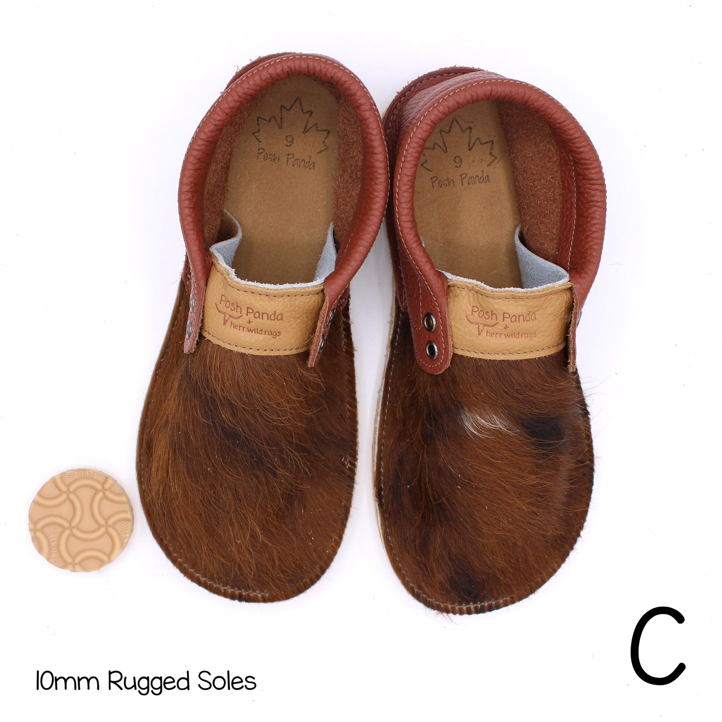 Hair Hide Collab Mocs - Ladies - SIZE 9 - RUGGED