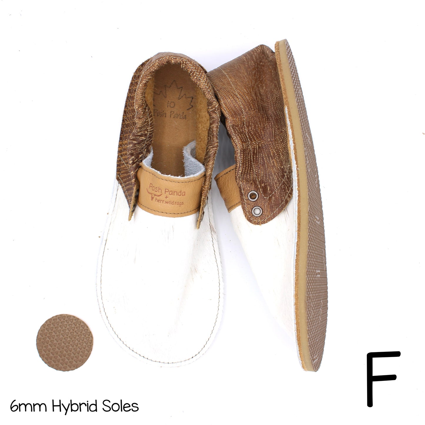 Hair Hide Collab Mocs - Ladies - SIZE 10 (4-6mm Soles)