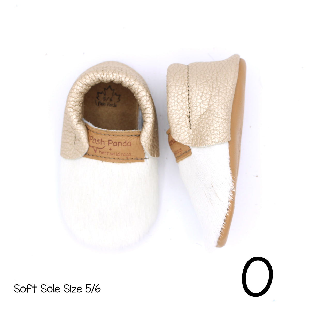 Hair Hide Mocs -  BABY/TODDLER (Soft Sole) - Size 5/6
