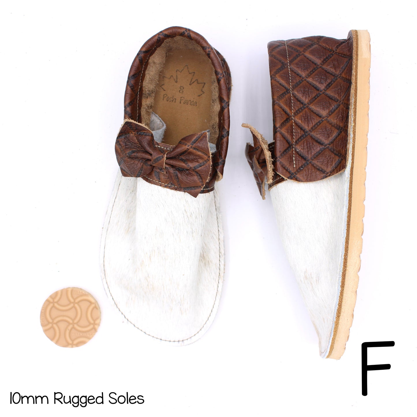 Hair Hide Collab Mocs - Ladies - SIZE 8 - RUGGED