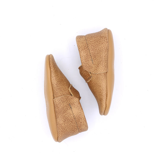Baby Fringeless Moc - Weathered Oak