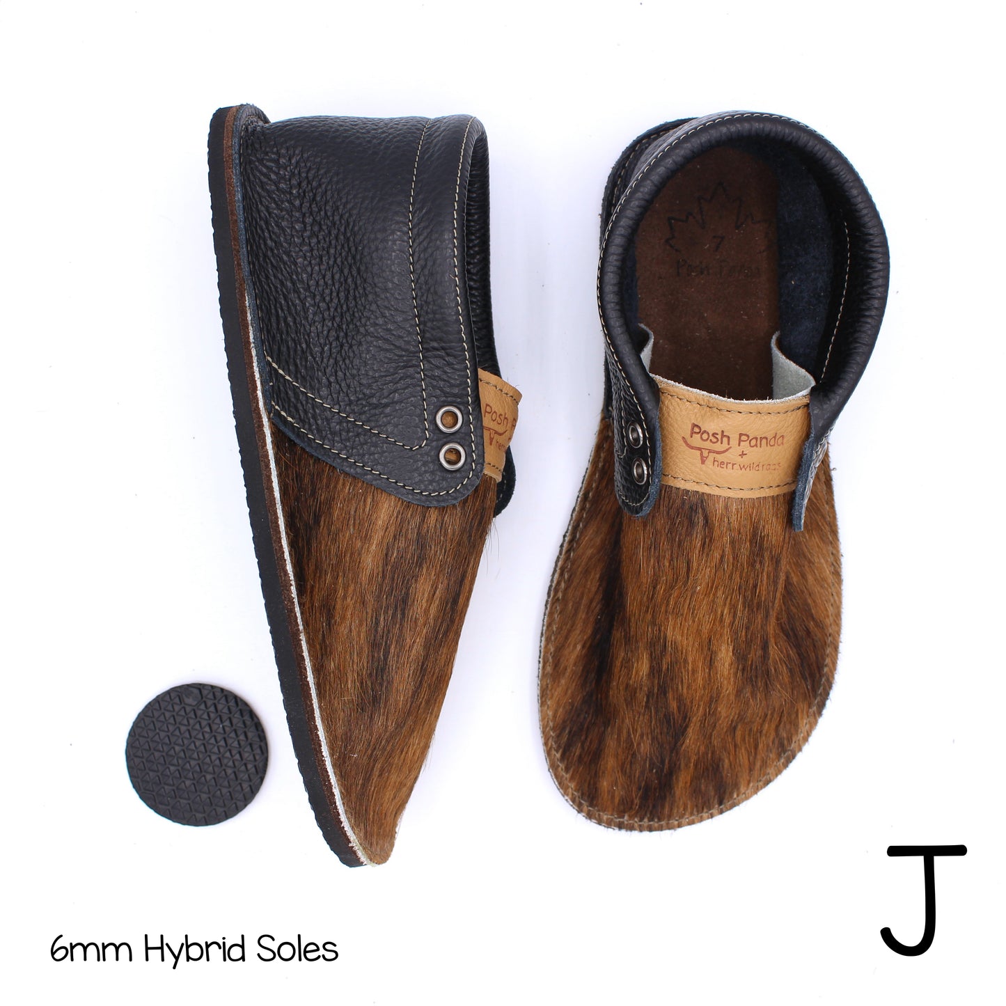 Hair Hide Collab Mocs - Ladies - SIZE 7 (4-6mm Soles)