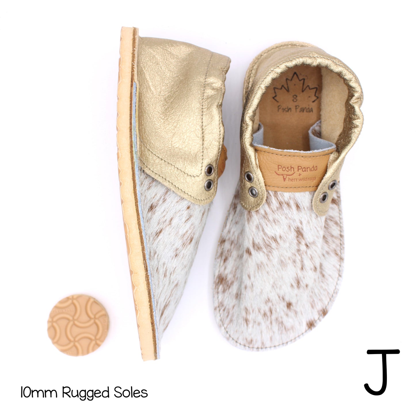 Hair Hide Collab Mocs - Ladies - SIZE 8 - RUGGED