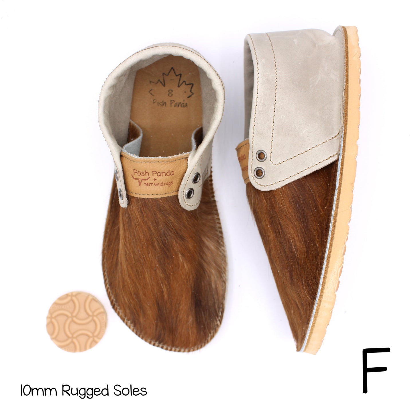 Hair Hide Collab Mocs - Ladies - SIZE 8 - RUGGED