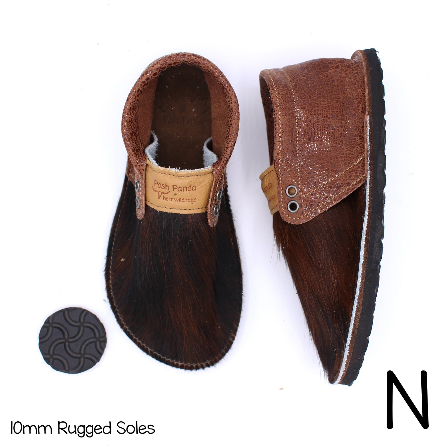 Hair Hide Collab Mocs - Ladies - SIZE 6 - RUGGED