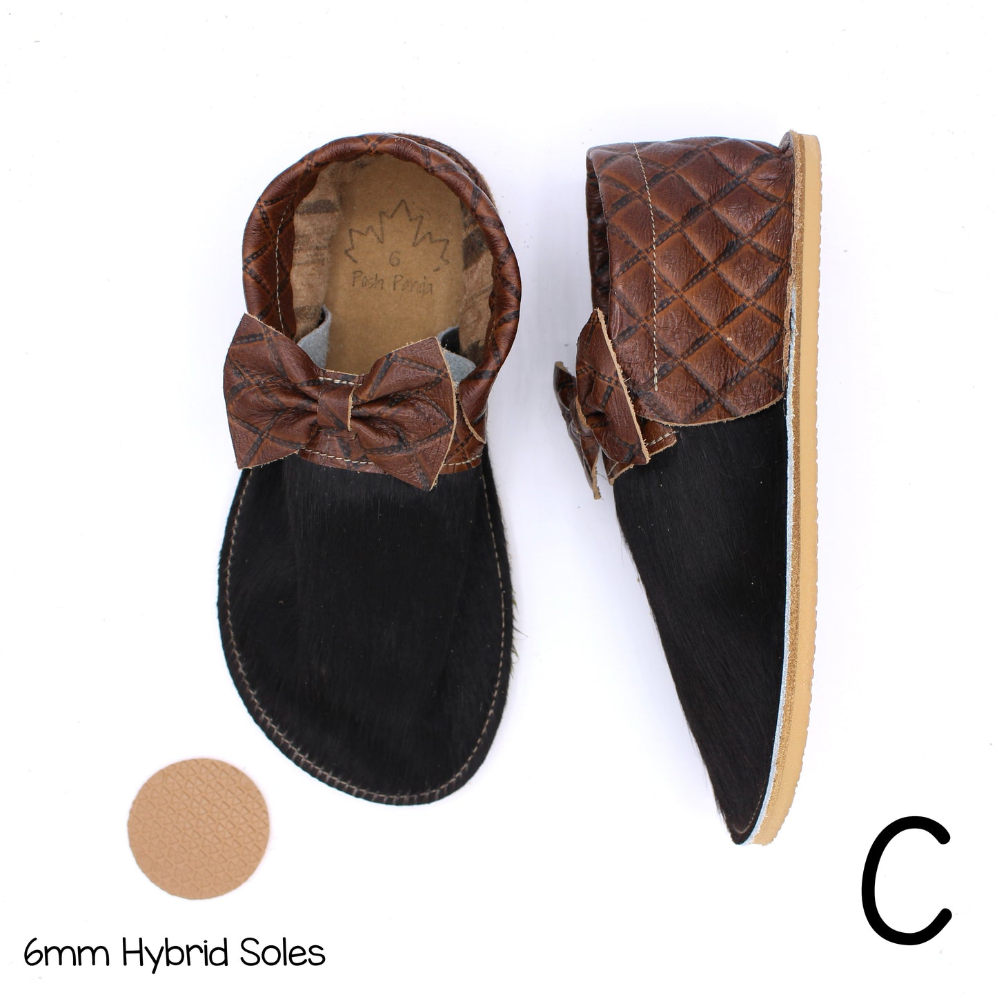 Hair Hide Collab Mocs - Ladies - SIZE 6 (4-6mm Soles)